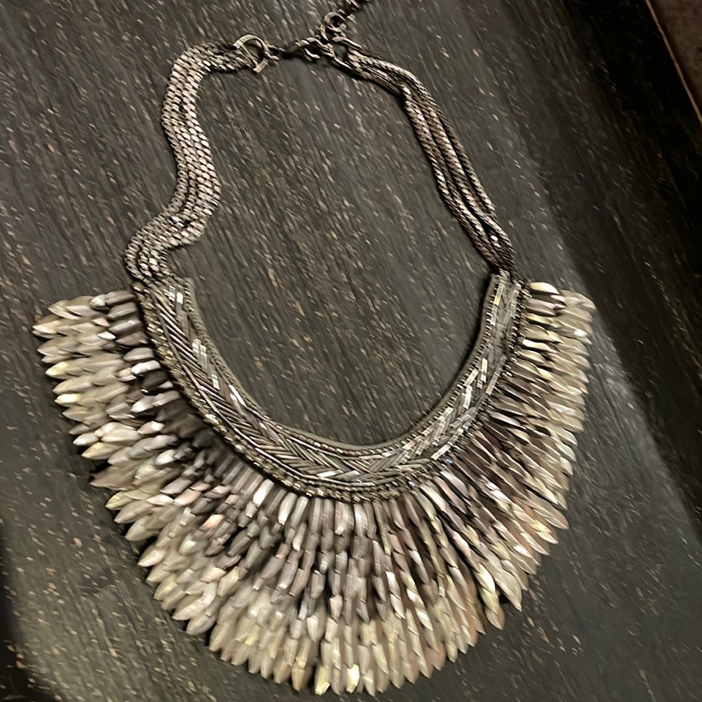 Stella & Dot Silver Pegasus Necklace